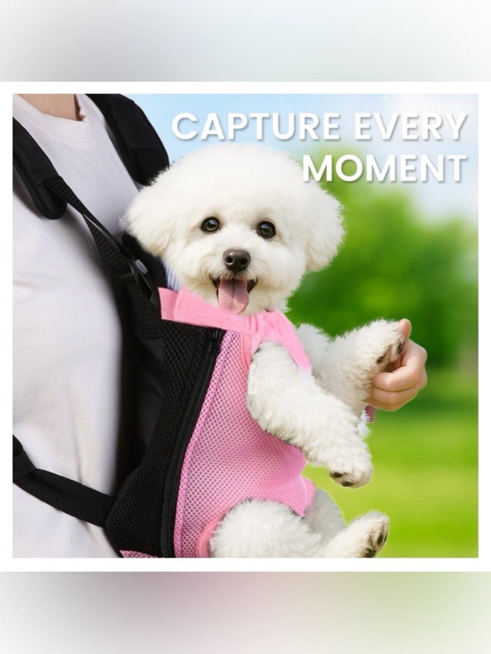 Pet Front Carrier Backpack for Dogs - Pink